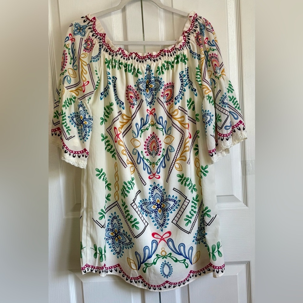 FLYING TOMATO WOMENS DRESS, MULTICOLORED , size large